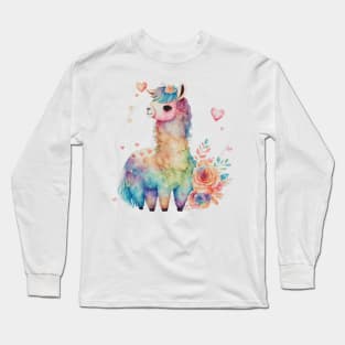 Llama Love Long Sleeve T-Shirt